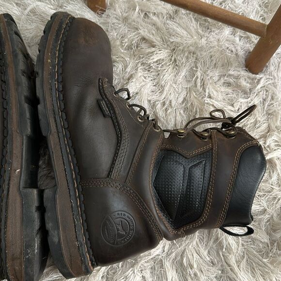 Red Wing Irish Setter Ultra Dry Waterproof Steel Toe Work Boots Size 10 E2 - Picture 7 of 17